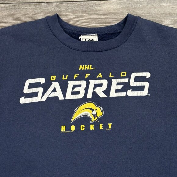 Vintage Y2K Buffalo Sabres NHL Lee Sport Crewneck - Picture 3 of 6